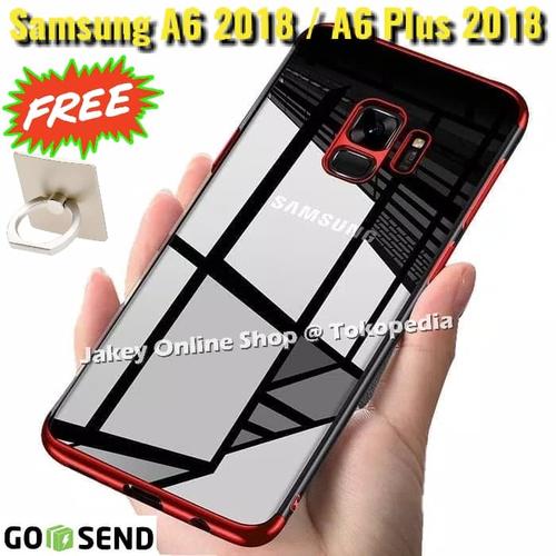 Foto Produk TPU PLATING case Samsung A6 - A6 Plus 2018 casing hp cover ultra thin dari Jakey Online Shop