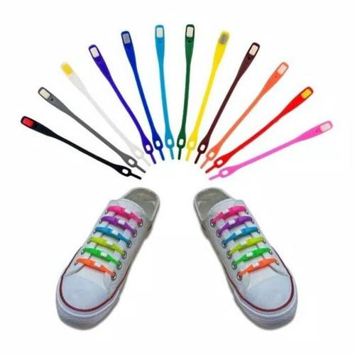 Gambar Lazy shoelace hilaces silicone Tali sepatu silikon - Grey-Grey dari Quishop Jakarta Pusat Tokopedia