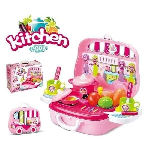Foto Produk KITCHEN COOK LITTLE CHEF SET TAS KOPER MODEL MOBIL 008-915 dari fajar toys store