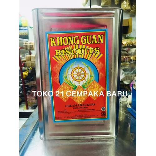 Jual Khong Guan Biskuit CREAM CRACKERS 1 TIN | Biscuits Krakers Krim