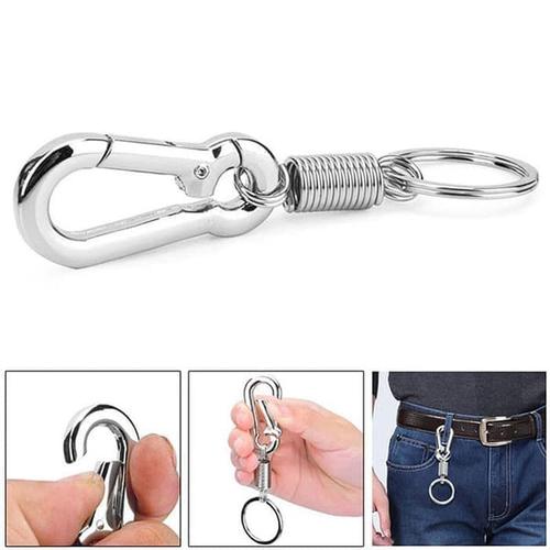 Foto Produk Karabiner Per Gantungan Kunci MultiFungsi Stainless Steel Carabiner - Gold dari lbagstore