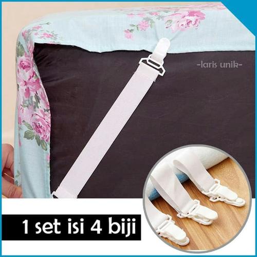 Foto Produk Alat pengait ujung sprei bed cover tempat tidur sheer grippers karet dari Tuan Toman