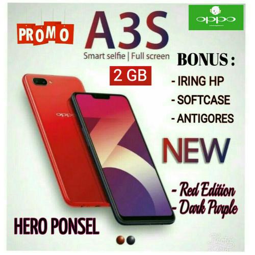 Foto Produk OPPO A3S RAM 2/16 GARANSI RESMI OPPO INDONESIA - Merah dari HERO PONSEL.