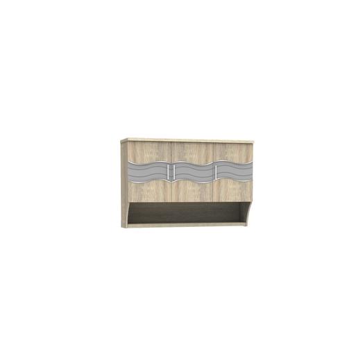 Foto Produk SUPER Kitchen Set Bagian Atas Tiga Pintu Sonoma Oak KSA 931 dari Super Furniture Online