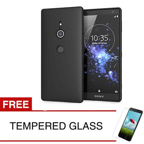 Foto Produk Case for Sony Xperia XZ2 - 5.7 inch - Slim Soft Case - Hitam Solid dari Mentari Grasindo Teknik