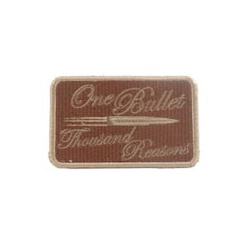 Foto Produk MOLAY ONE BULLET THOUSAND REASON Patch - COYOTE TAN dari Molay