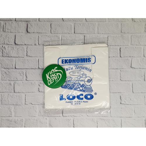 Foto Produk KANTONG PLASTIK HD LOCO EKONOMIS PUTIH UK 15 dari KiosCepat