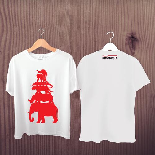 Gambar Think Indonesia "Tee Sign Indonesia Fauna Diversity" dari Think Indonesia Kota Tangerang Selatan Tokopedia