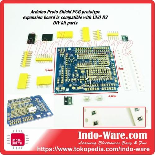 Jual Arduino Proto Shield PCB prototype expansion board with UNO - Kota