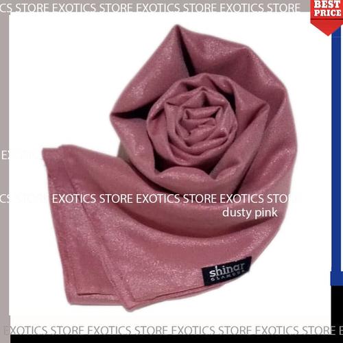 Foto Produk Jilbab Segiempat Shinar Glamour Katun Shimmer Ansania Square DUSTYPINK dari exotics-store