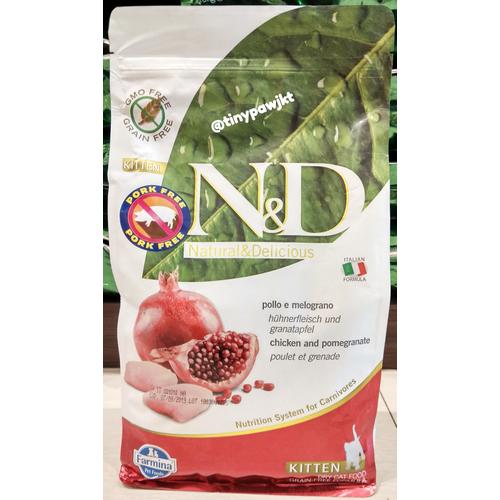 Gambar Farmina N&D Kitten Grain Free Chicken and Pomegranate 1,5Kg dari Tiny Paw Pet Shop Jakarta Selatan Tokopedia