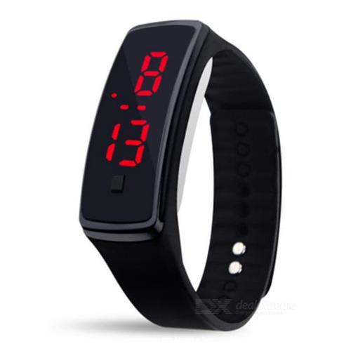 Foto Produk Lumin LD2 Jam Tangan LED Sport Wrist Band TERMASUK KOTAK - Hitam dari Gadget Holic