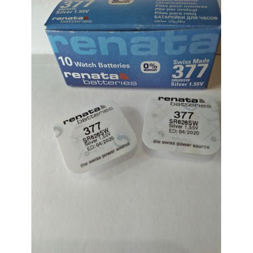 Foto Produk Baterai Original 2tahun Jam Tangan Renata 377 626 SR626 SR626SW dari Mirage Watch