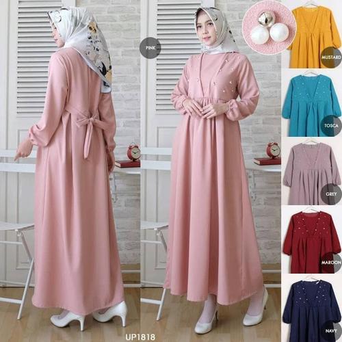 Foto Produk Gamis Vearl Knot UP1818 dari ZulfaButiq03