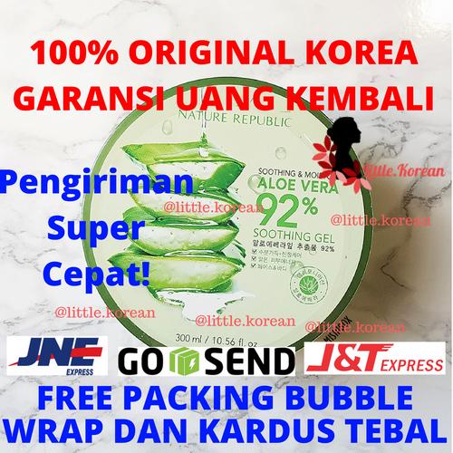 Foto Produk Nature Republic Aloe Vera Soothing Gel 100% ORIGINAL KOREA Jar 300ml dari little.korean