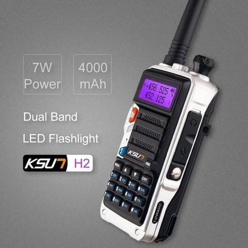 Gambar HT KSUN H2 walkie talkie 7W high power dual band Handheld Two Way Ham dari qzbuxun Kota Jambi Tokopedia