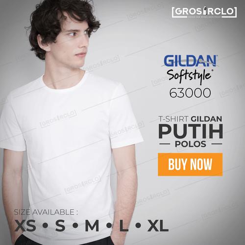 Foto Produk kaos polos gildan softstyle white original murah jakarta dari Grosir clo