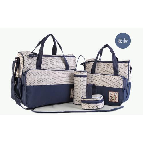 Foto Produk 258 Diaper bag Tas Perlengkapan bayi travelling bag 5 IN 1 multifungsi - Biru dari laris_88 computer