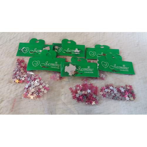 Foto Produk Manik / Monte Tempel Motif Bintang Warna Pink Magenta dari Kyuti