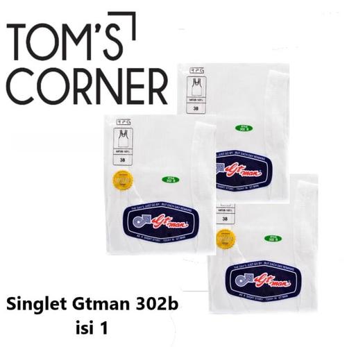 Foto Produk Kaos Singlet pria GT man |32 34 36| pakaia dalam | Singlet gtman 302B - Putih, 32 dari TomsCorner