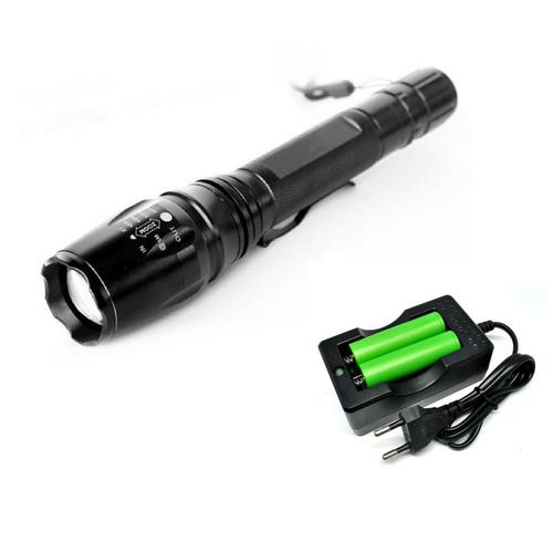 Foto Produk Paket Senter LED Police Besar Zoom SOS Cree XM-L T6 U2 3800 2Bat+1Cha2 dari lbagstore