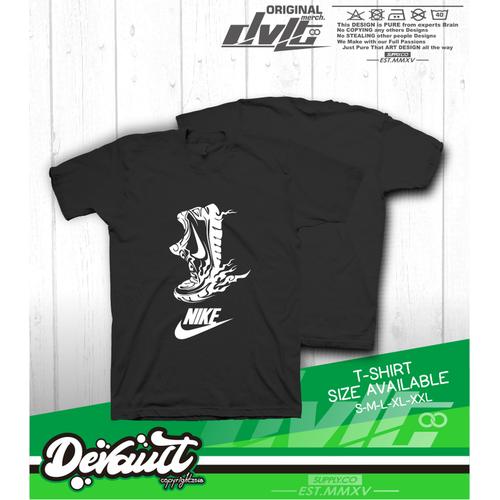 T-shirt Olahraga Nike Shoes Flame Logo 