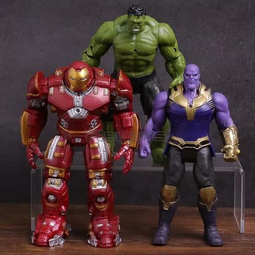 Foto Produk Figure Avengers Infinity War 3 pcs 1 set Hulk Thanos dan Hulkbuster dari R&M Toys