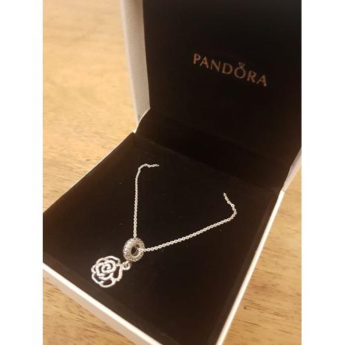 Jual BNIB PANDORA Silver Necklace w 