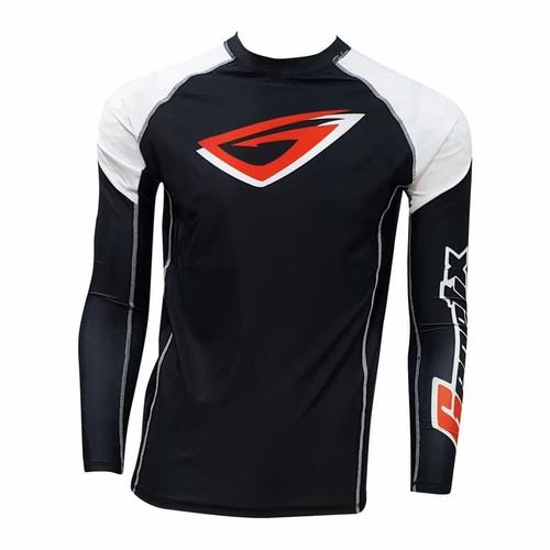 Gambar GENETIX ICON Rashguard LS RG002 BlackWhite dari ELITE MMA SHOP Jakarta Barat Tokopedia