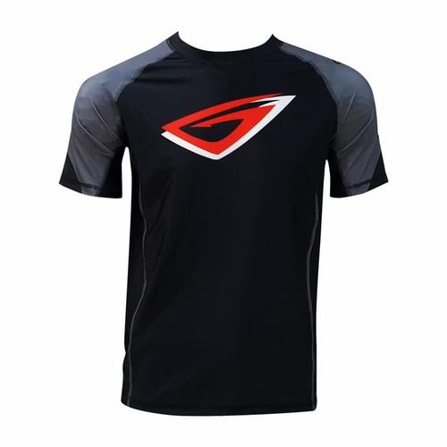 Gambar GENETIX ICON Rashguard SS RG002 BlackGrey dari ELITE MMA SHOP Jakarta Barat Tokopedia