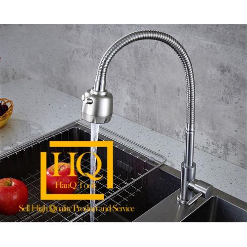 Foto Produk Kran Fleksibel Flexible Keran Air Keran Angsa Kran Cuci Piring SS 304 dari HanQ Tools