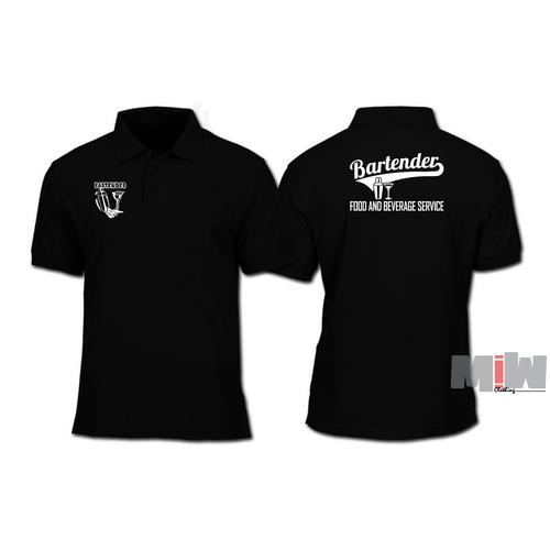 Foto Produk Kaos Polo Bartender Custom dari Miw Clothing