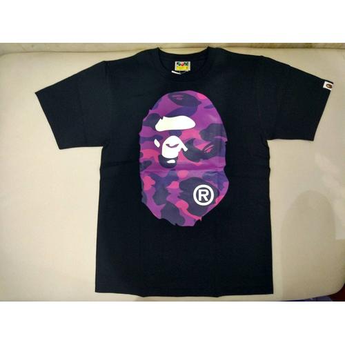 purple a bathing ape shirt
