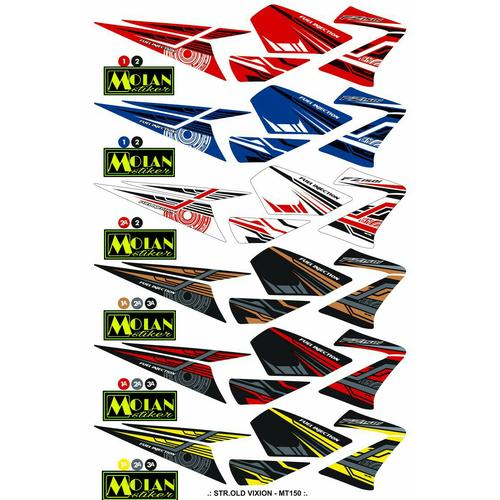 Foto Produk Sticker Striping Variasi Thailand Thailook Vixion Old/Lama (FZ150i) dari MOLAN Stiker
