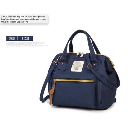 Foto Produk Tas Ransel Anello 3ways Canvas Backpack (WYK20) - Merah Muda dari tkm online store