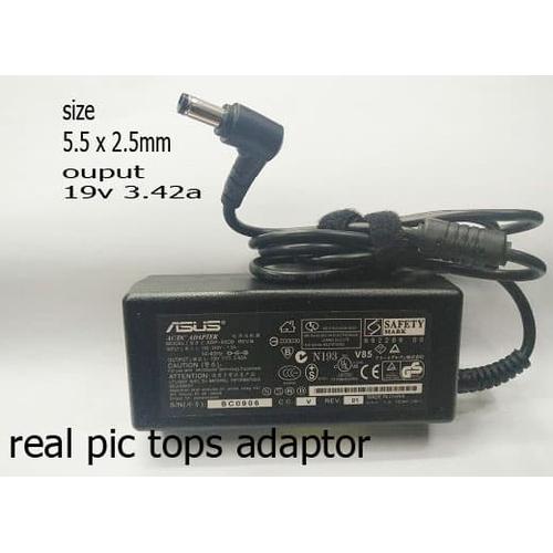 Gambar Charger Adaptor Laptop Asus A450C X402C, X450C, S300C, X452C 19V 3.42A dari tops adaptor Jakarta Pusat Tokopedia