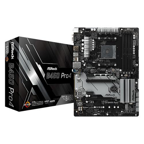 Foto Produk MATHEBOARD ASROCK B450 PRO4 AMD AM4 SOCKET DDR4 dari Yoestore