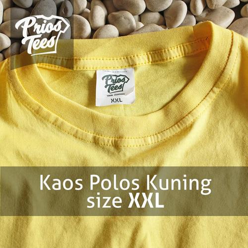 Foto Produk Kaos Polos KUNING size XXL Cotton30s MURAH! PriosTees by printkaos.com dari PriosTees