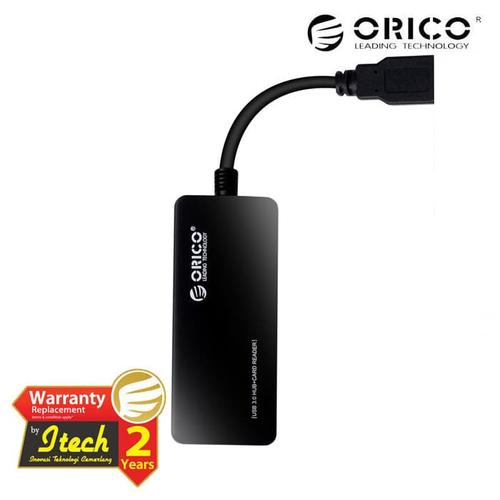 Gambar Orico H3TS-U3 USB 3.0 3-Port USB Hub with Card Reader - Hitam dari Manekistore undefined Tokopedia