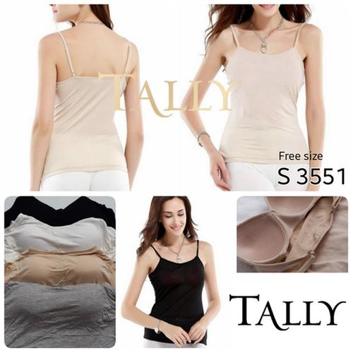 Foto Produk Tank Top BRA 3551 Singlet With Cup TankTop - Abu MUDA dari sensual