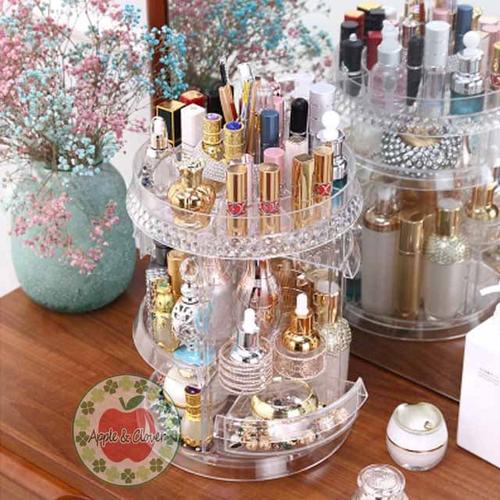 Foto Produk Rak putar kosmetik alat make up spinning organizer dari Apple and Clover