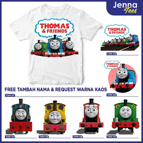 Foto Produk Thomas And Friends - Kaos / Baju Anak Gratis cetak nama custom raglan dari Jenna Tees