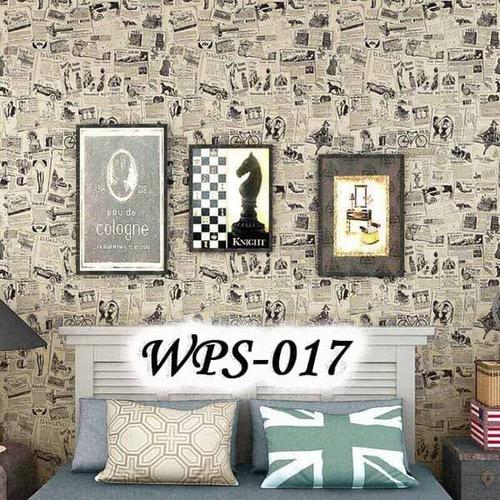 Foto Produk WALLPAPER STICKER 45CMX5M WPS017 NEWSPAPER KORAN dari JEJOMART
