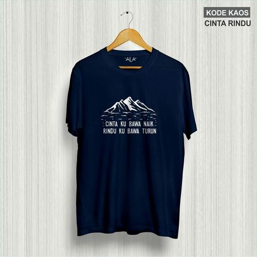 Foto Produk Kaos Pendaki CINTA RINDU - Putih, XXL dari adventurecloth