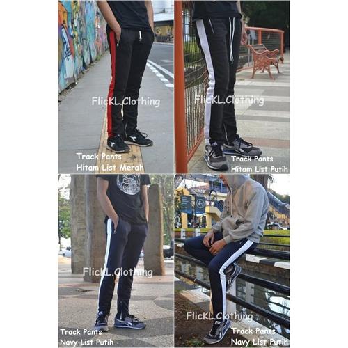 Foto Produk Celana Track Pants Panjang Stripes Sweater Mix dari FlicKL.Clothing