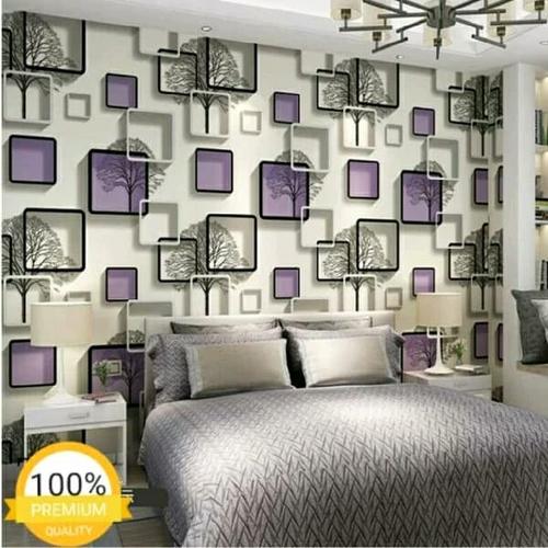 Gambar Walpaper dinding ungu 3D dari toko asmad undefined Tokopedia