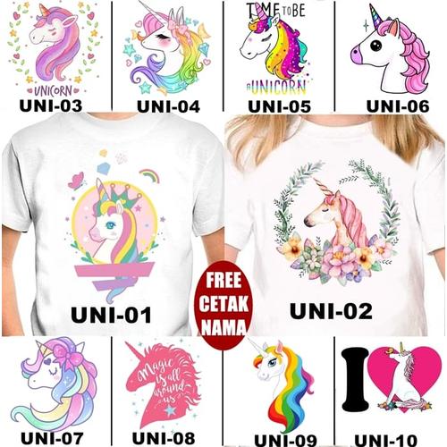 Foto Produk Kaos / Baju ANAK UNICORN BANYAK MOTIF (FREE TULISAN/NAMA) dari KaosEry