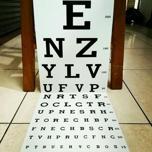 Foto Produk Snellen chart / Alat tes mata / kertas tes mata dari Medisa Alkes