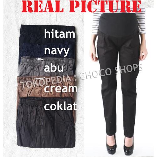 Foto Produk CELANA HAMIL KERJA SUPER JUMBO(XXXXL) CASUAL MURAH - Hitam dari Choco Shops