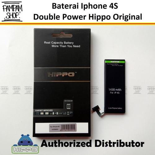 Foto Produk Baterai Hippo Double Power Original Apple Iphone 4S Batre Batrai Ori dari PAMPAM SHOP